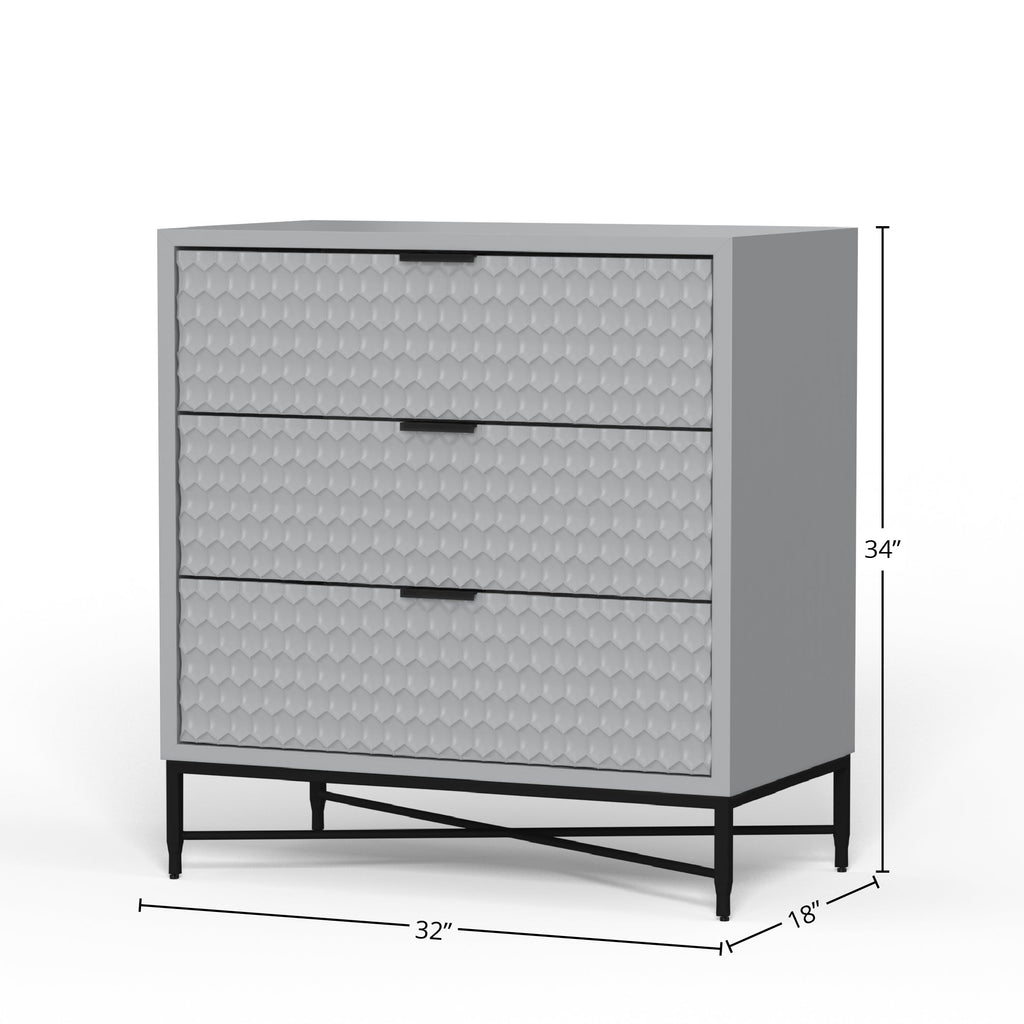 White Pearl Accent Chest
