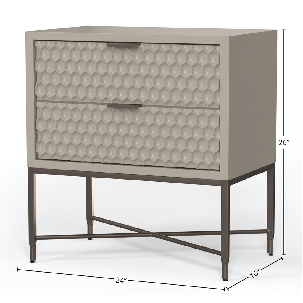 White Pearl Nightstand