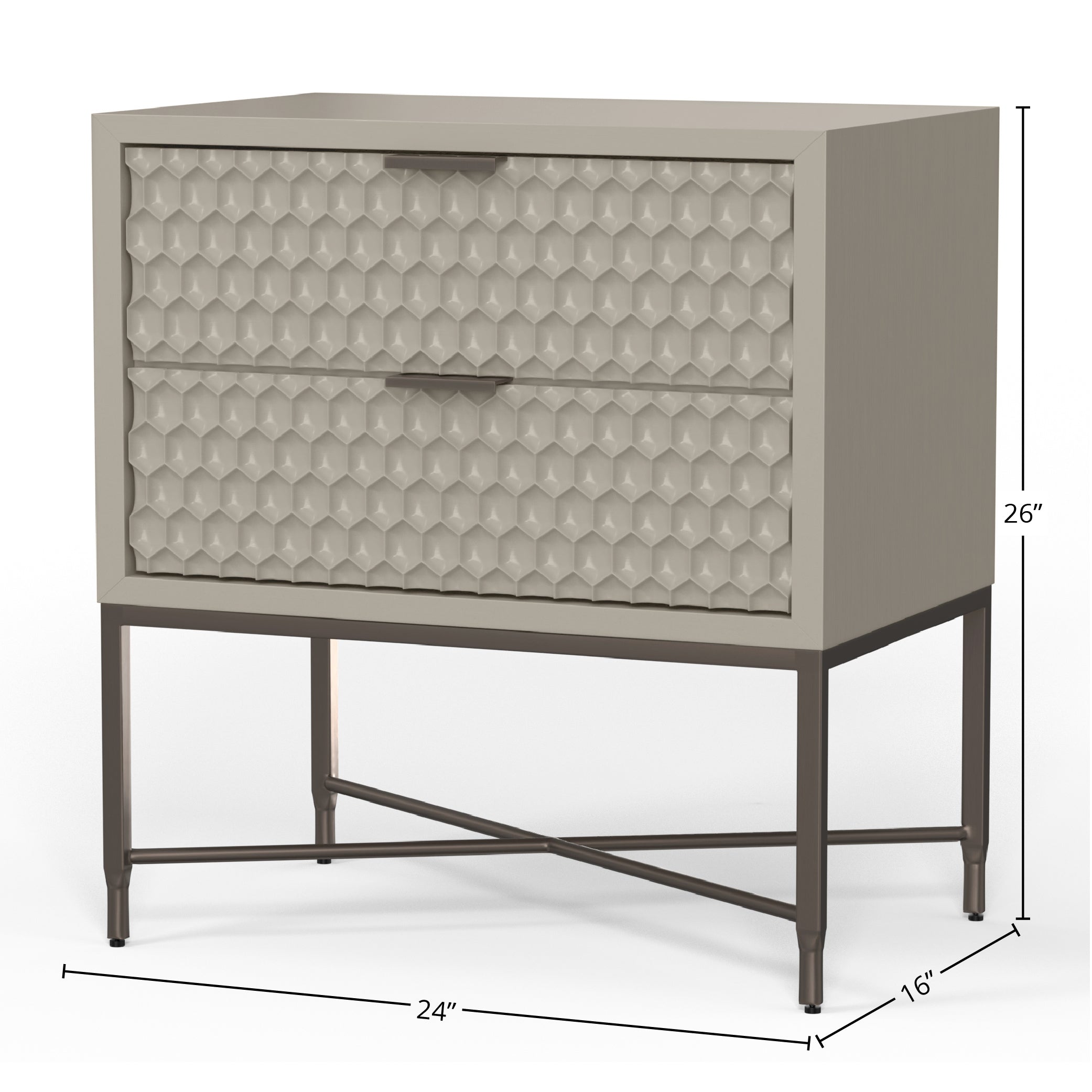 White Pearl Nightstand