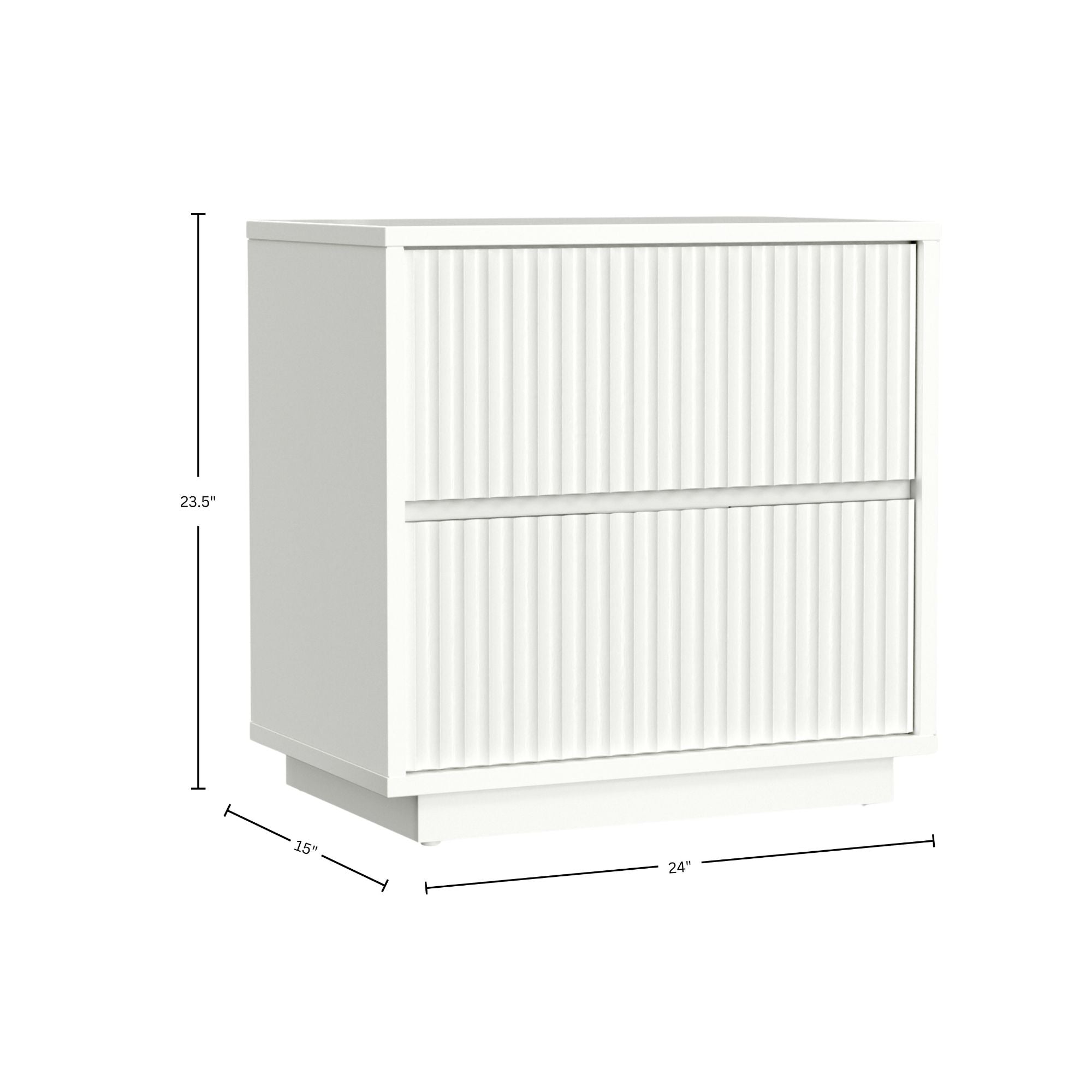 Blanca Nightstand, White