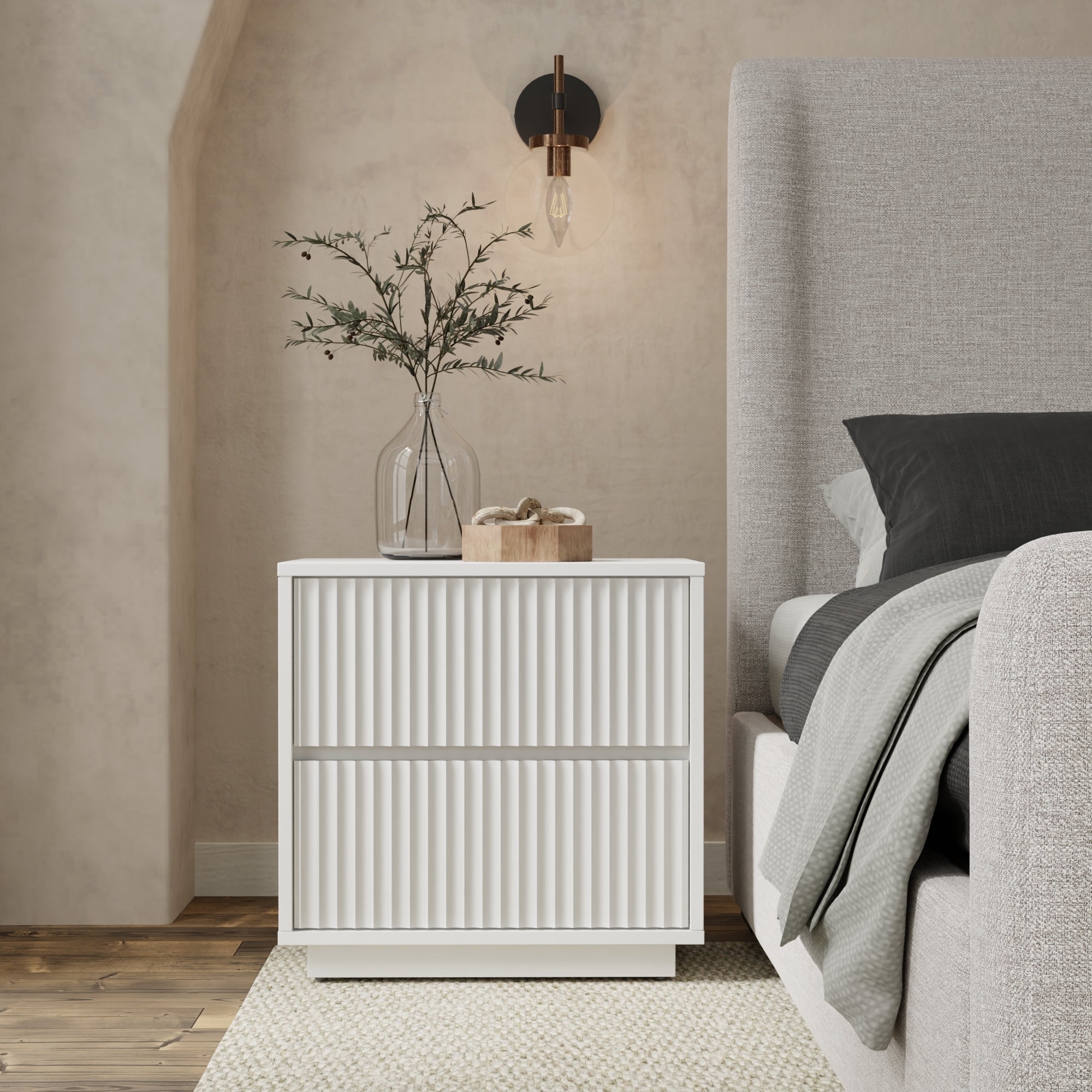 Blanca Nightstand, White