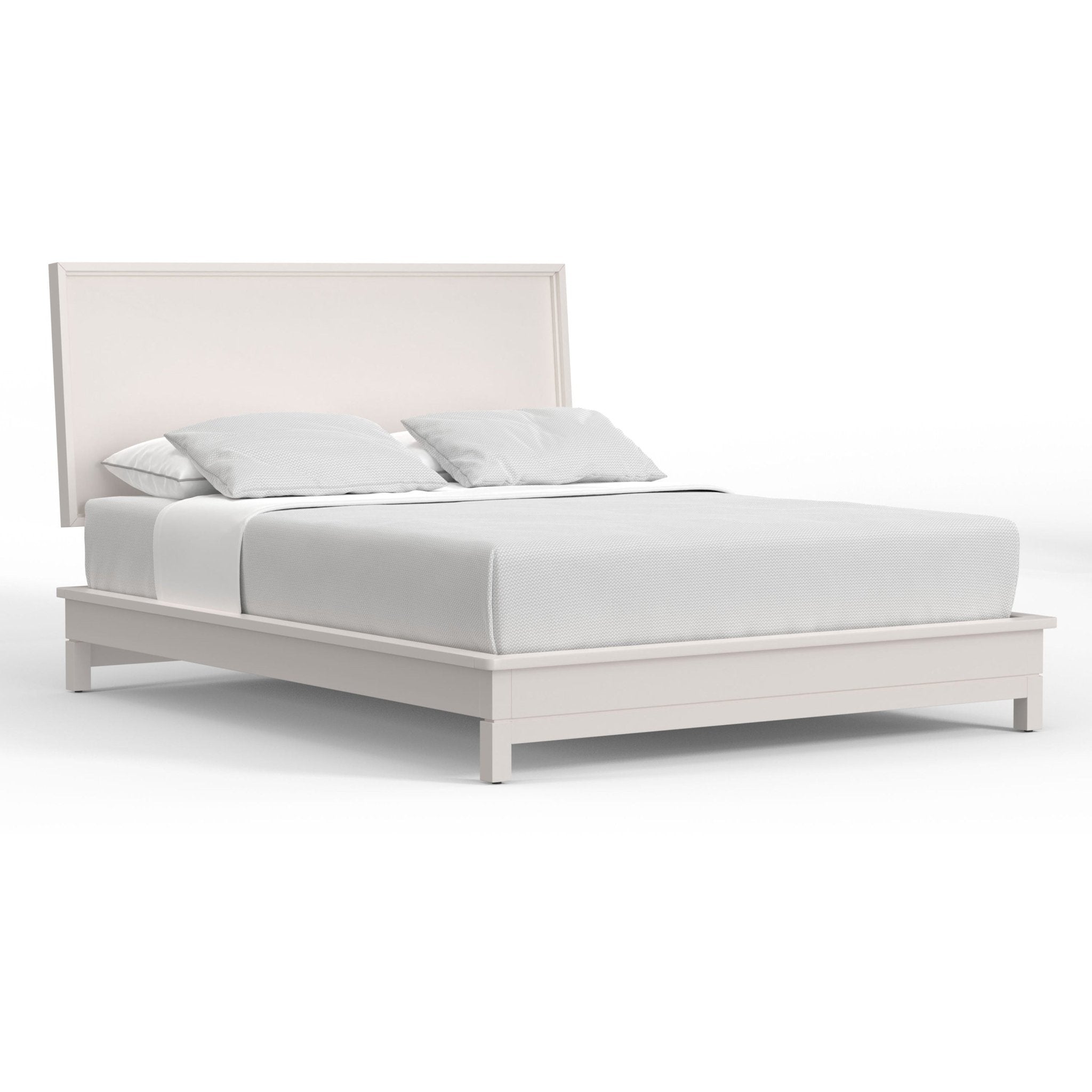 Nova Platform Bed - Chalk White