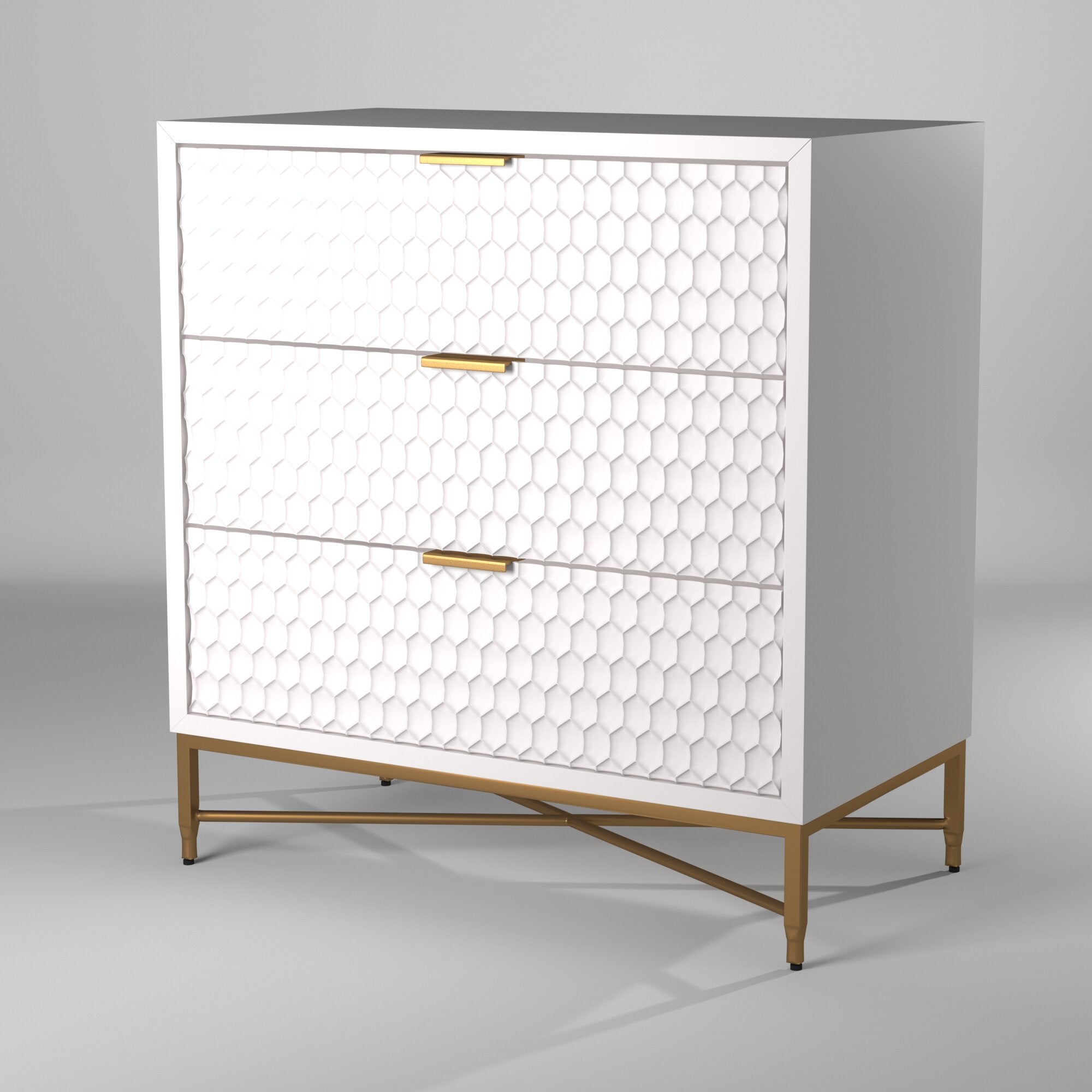 White Pearl Accent Chest