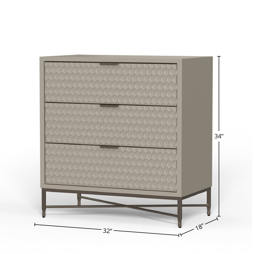 White Pearl Accent Chest