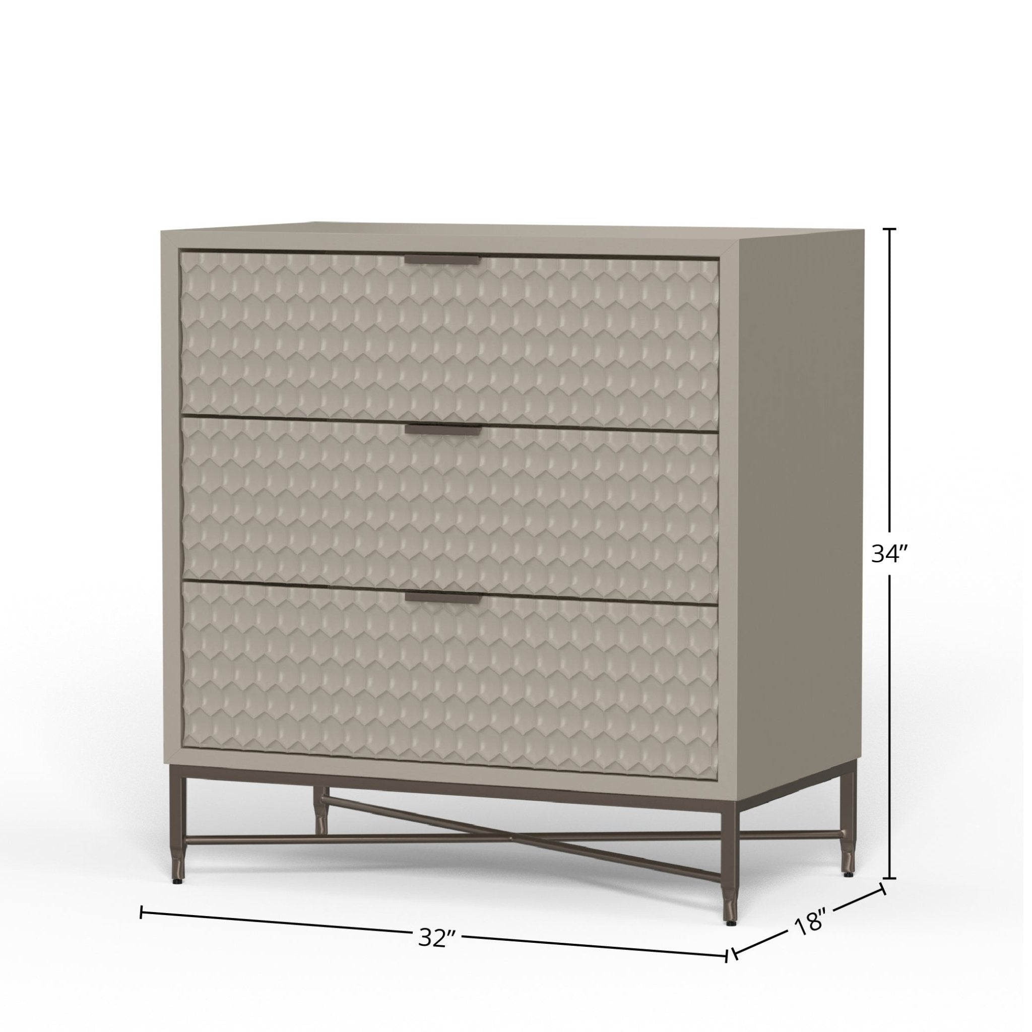 White Pearl Accent Chest