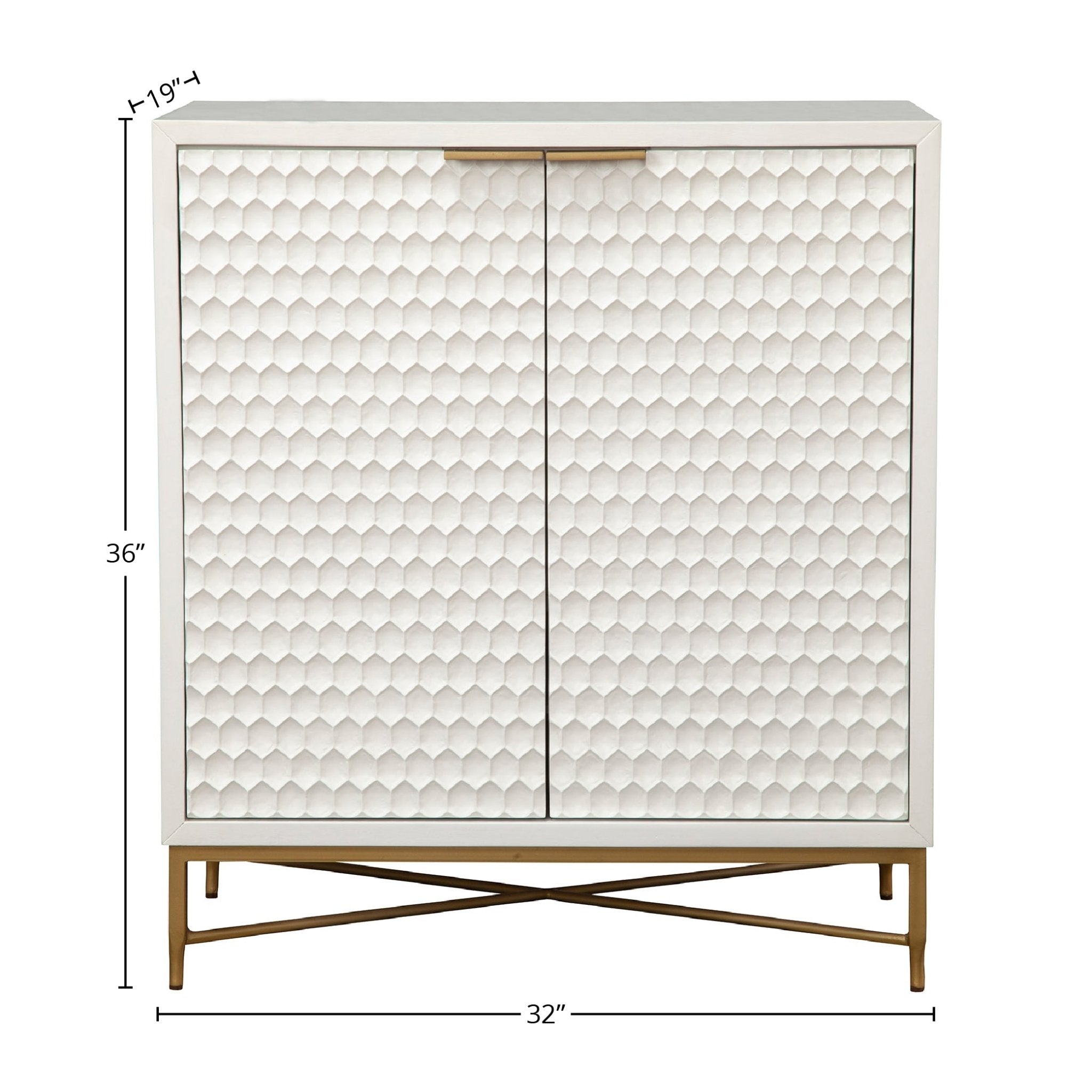 White Pearl Bar Cabinet