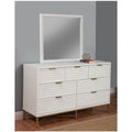 White Pearl Dresser & Mirror