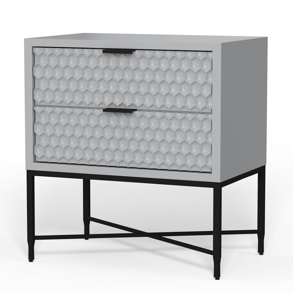 White Pearl Nightstand
