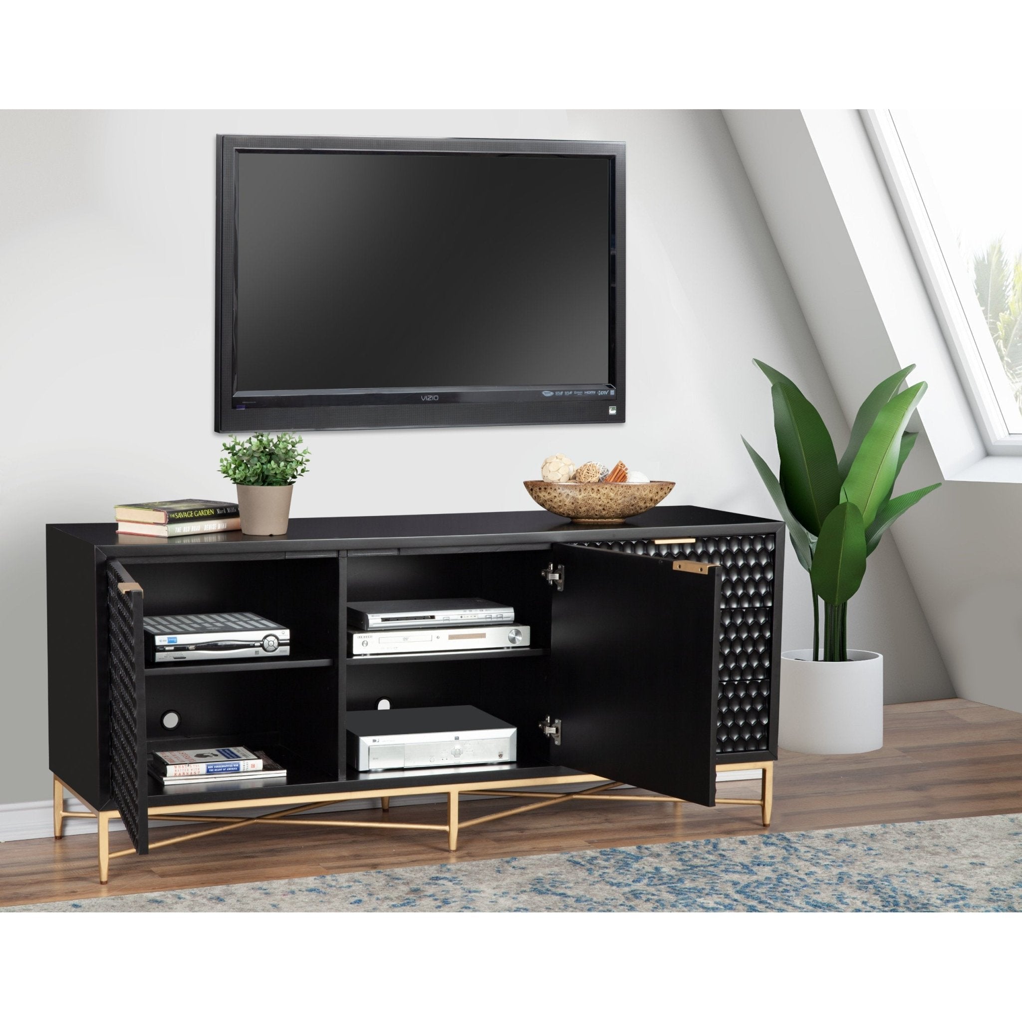 White Pearl TV Console